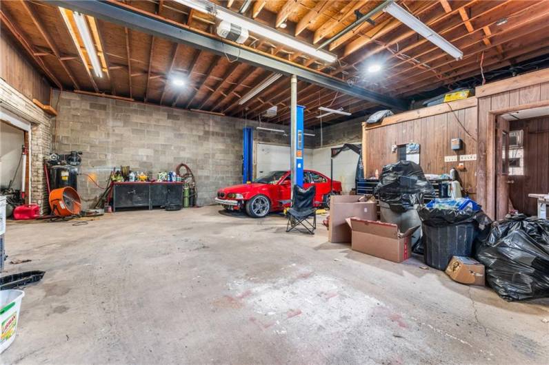 Attached garage