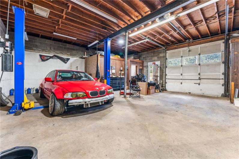 Attached garage