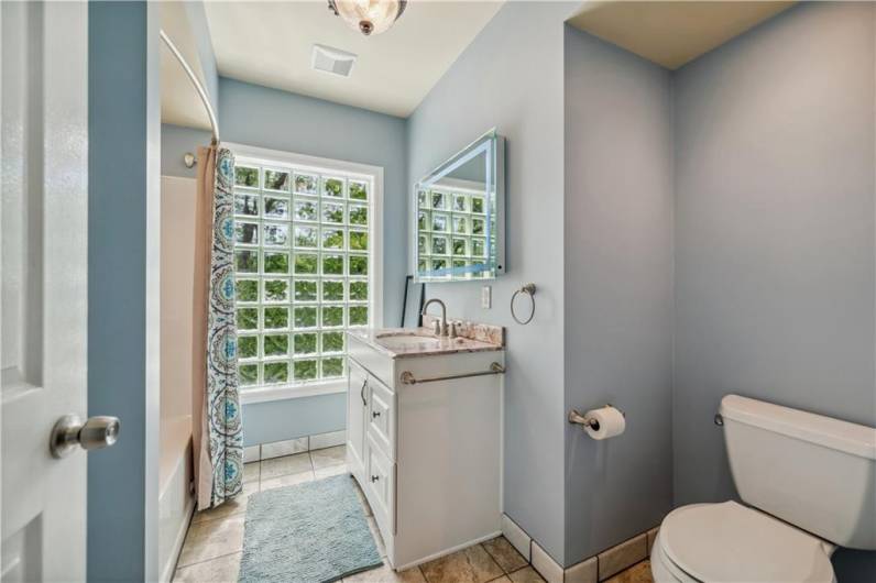 Beautiful full bath on main level