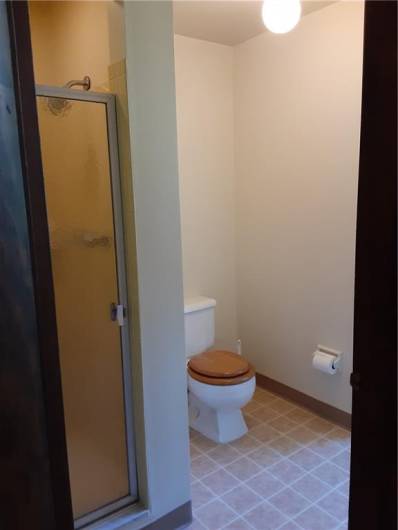 Large office on 3rd floor bathroom standing shower
