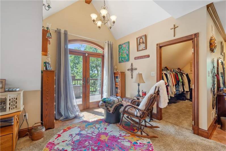 Doors to Private Patio on Second Floor