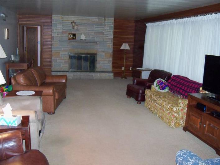 Large Living Room with Fire Place