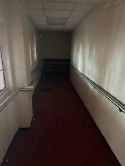 Hallway to restrooms