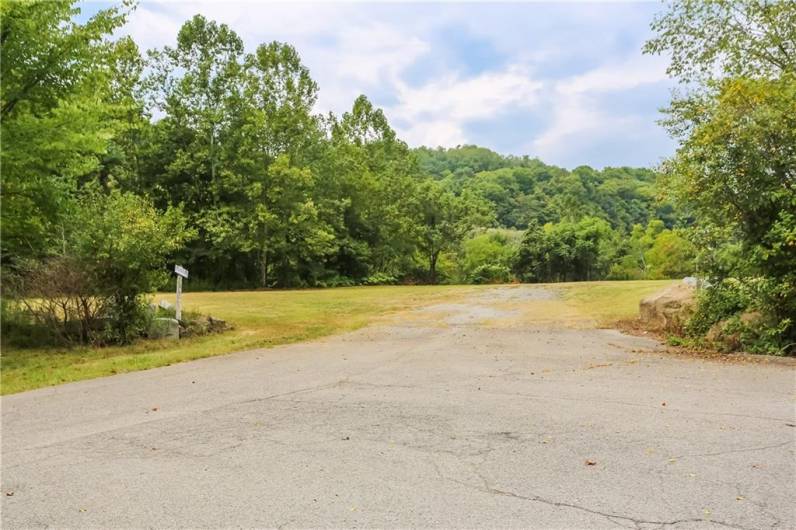 southern entrance to main lot