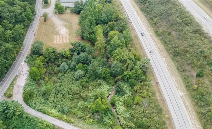 Here you can see the northern side of the property and where the creek runs through it