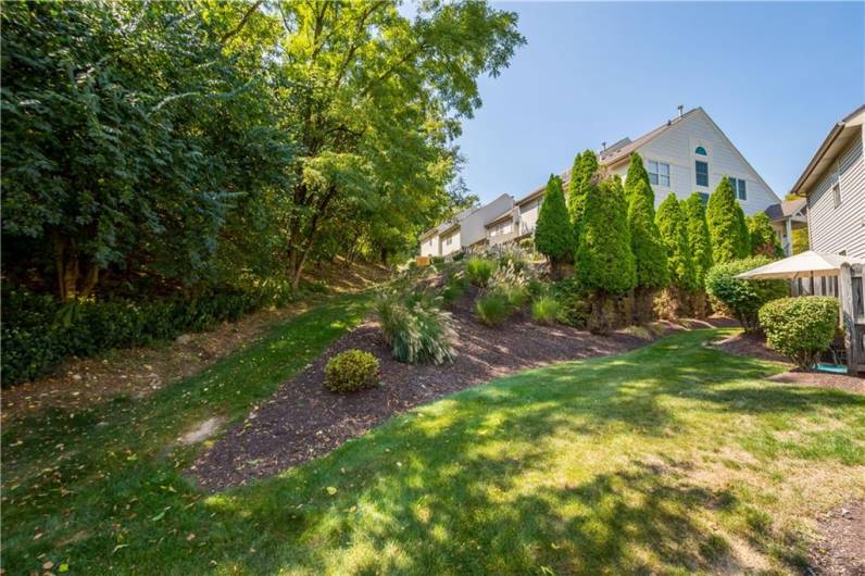 The private backyard patio is a highlight of this unit!