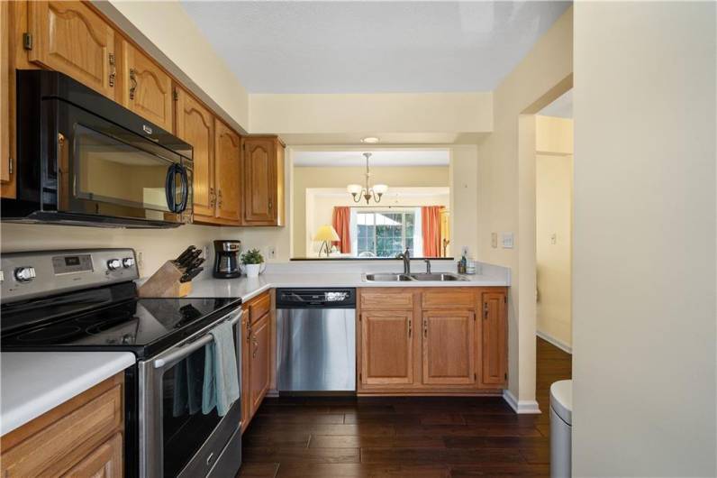 Entryway and first floor half bath.