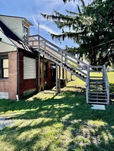 Rear entrance to the apartment