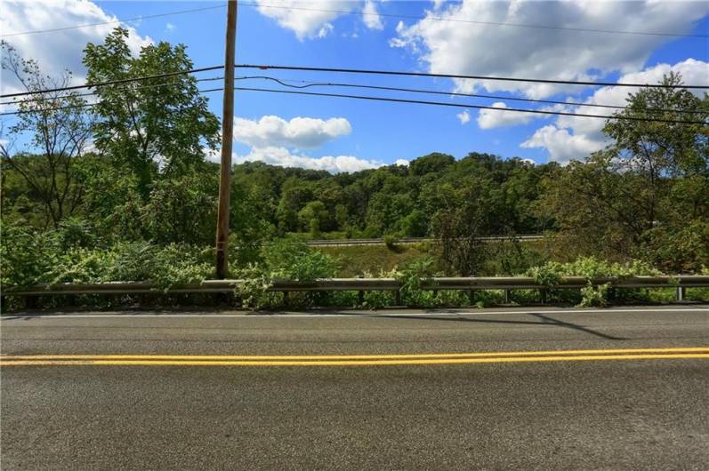 Streeview facing west toward 279 on Mt Nebo