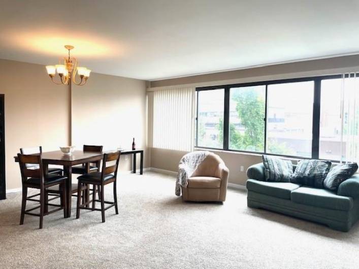 Spacious area in Dining area and Living room in the condo