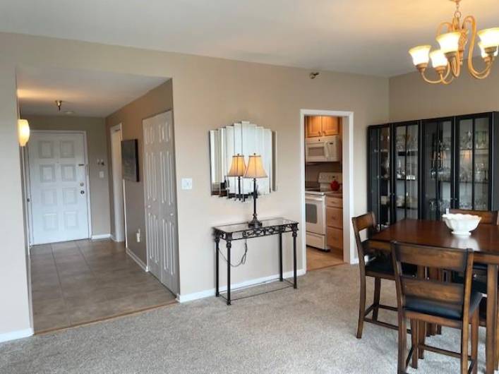 View from LR toward the entry and kitchen