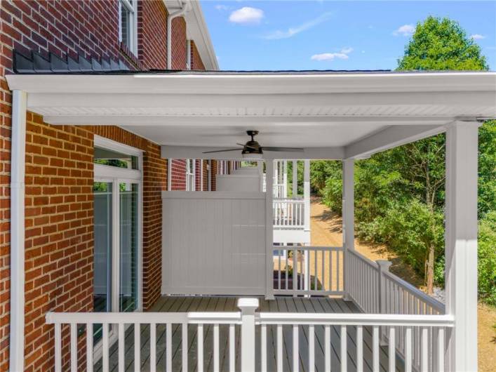 Covered Rear Porch 105 Anderson Station
