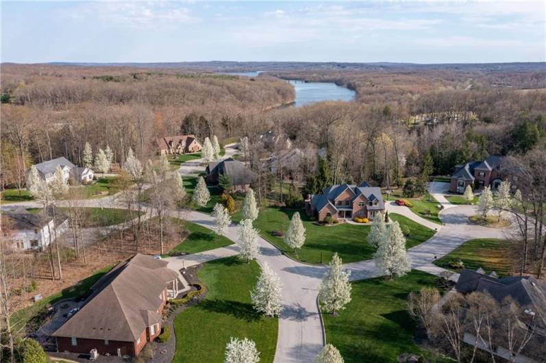 Pierce Bluffs Community, with the Shenango River/ Lake in the background!