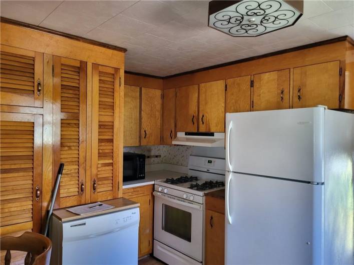 Kitchen with appliances included...