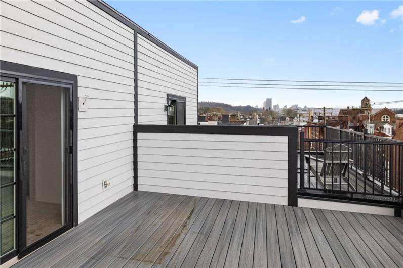 Photo taken at 4602: City view from the roof deck!