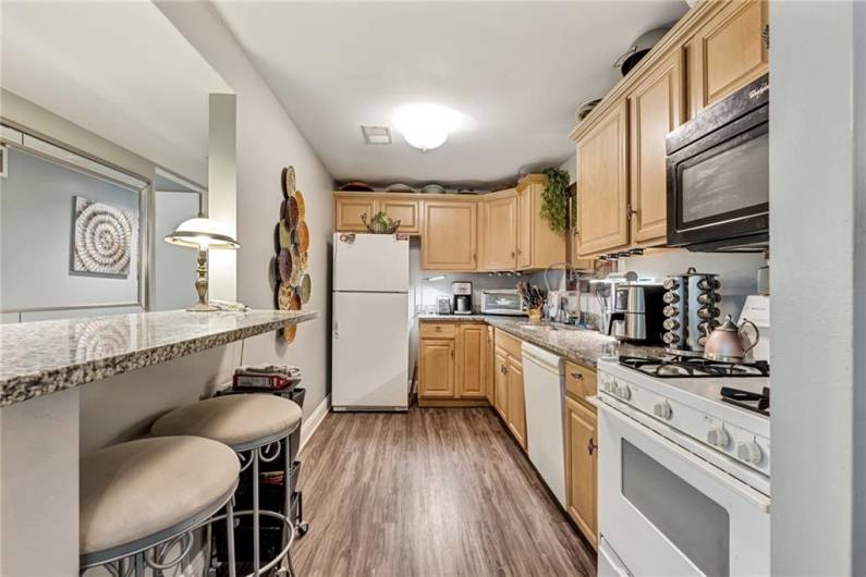 Well Equipped Kitchen with Granite countertops