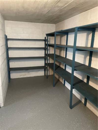 Basement storage room