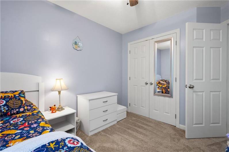 Great closet space in this bedroom.