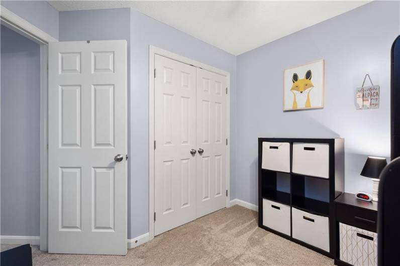 Ample closet space in third bedroom.