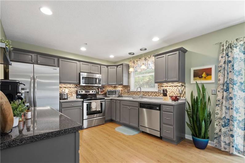 Great open kitchen with modern touches.