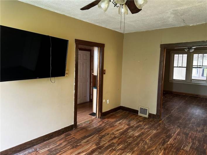 Living Room with dining room in rear