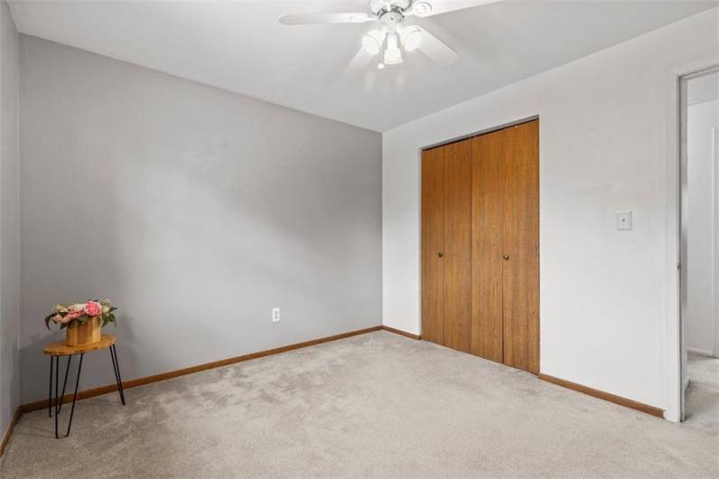 Third bedroom, with large closet