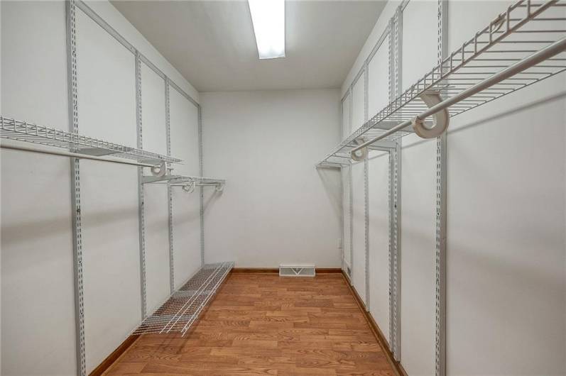 Walk-in Closet in primary bedroom