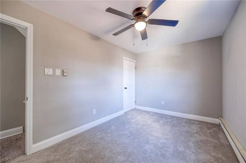 FL 2 BDRM 1 APPROX. SIZE 14'X12'. WALL TO WALL CARPET, CEILING FAN/LIGHT AND BASEBOARD HEAT.