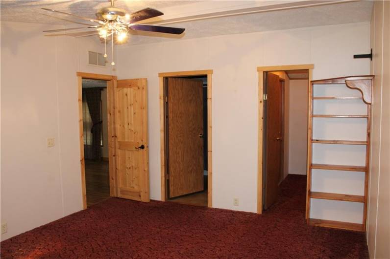 Primary Bedroom with walk-in closet and bathroom.