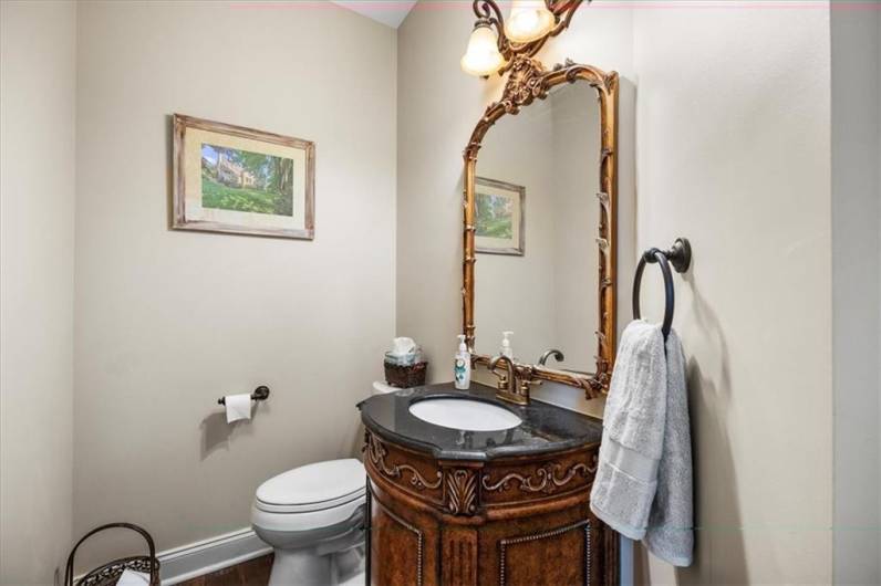 Main floor powder room.