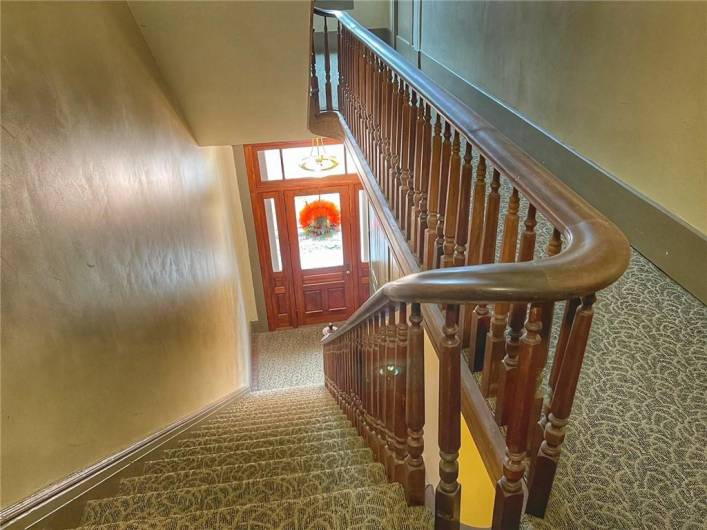 Another view of the restored staircase.