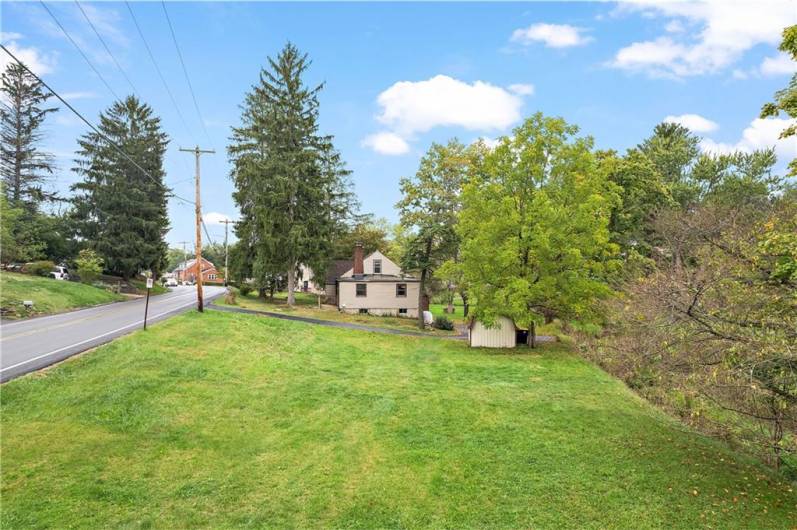 Great space for gardens, playyard, or fence in!