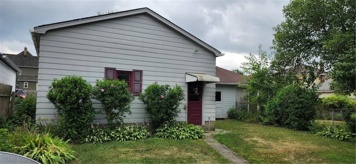 Rear yard and Main Garage