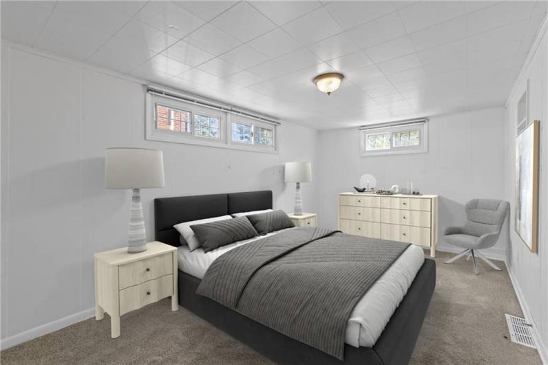 Bedroom 3 with virtual staging