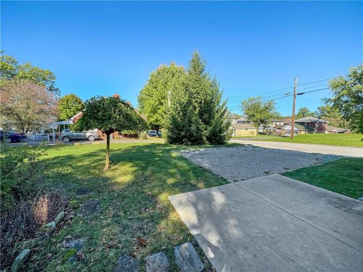 Rear patio and back yard.