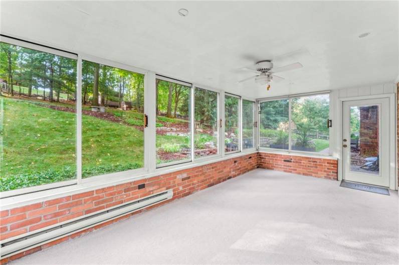 The Walls of Windows & Back Door Exit to the Patio & Large Yard.