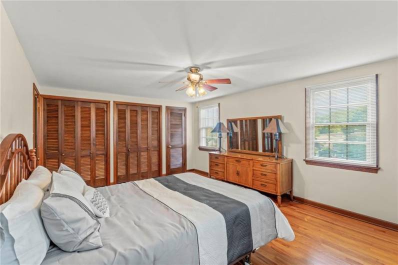 The Current Primary Bedroom Offers Double Closets & Additional Walk-In Closet with Walk-Up Attic Access.