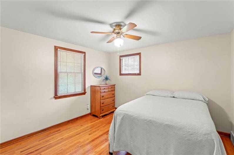 Third Bedroom Overlooks the Back & Side Yards.