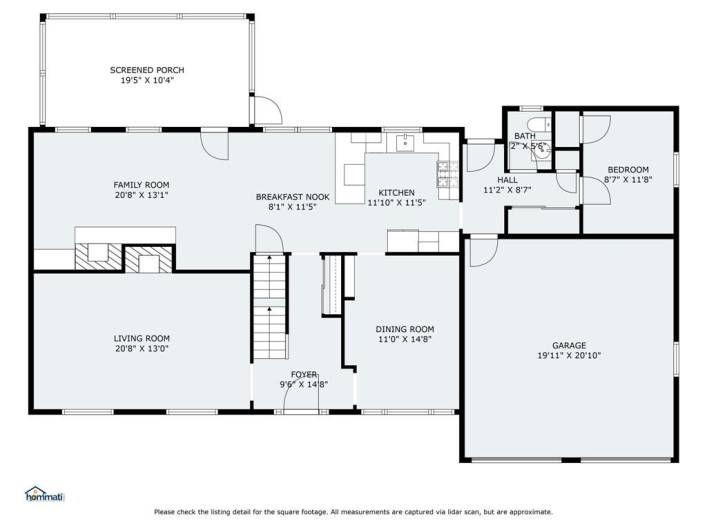 Detailed Floor Plan of the Main Level