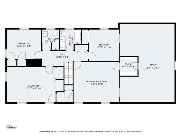 Detailed Floor Plan of the Upper Level