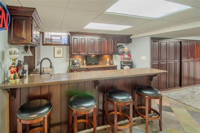 The massive 28x14 game room includes the full wet bar and 2nd kitchen where hosting large gatherings and intimate get togethers as well is a breeze and will captivate the family and friends.