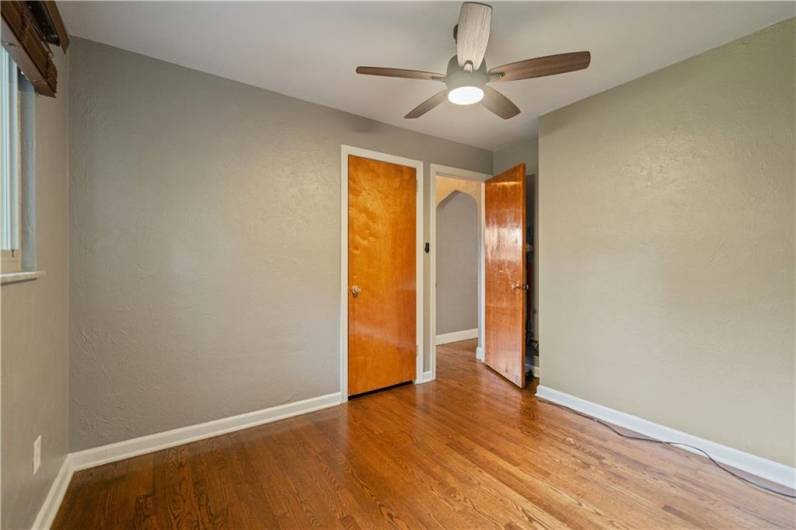 A Second Entrance to the Third Bedroom Unfurnished.from the Hallway