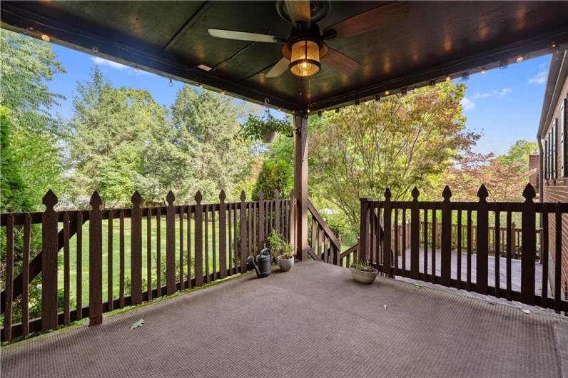 View of Covered Deck without Furnishings.