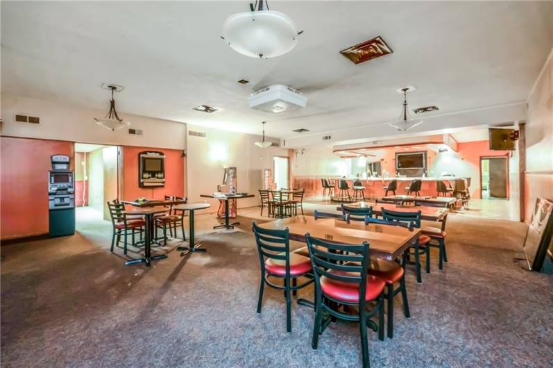 Lower level: Sportsman Bar/Dining area