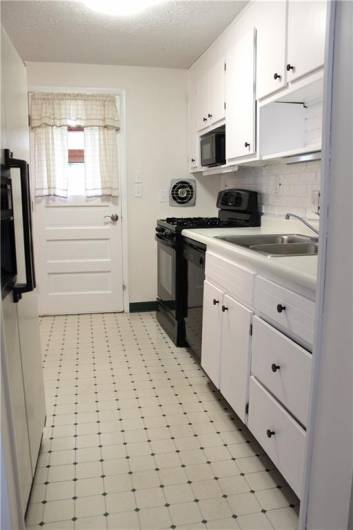 partial kitchen view from hallway