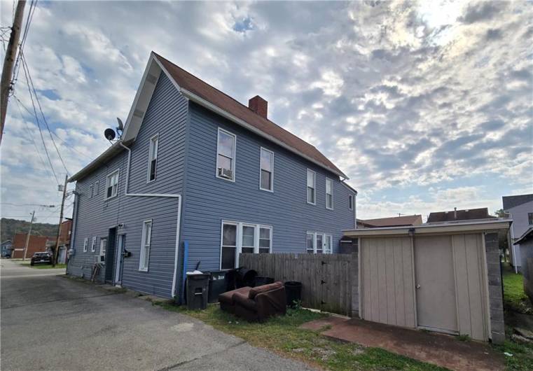 Storage Shed On Alley Side