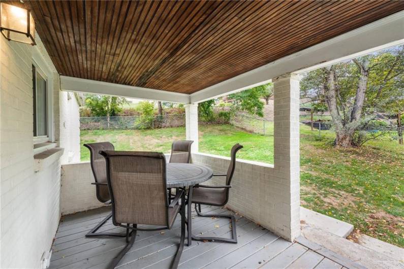 Porch off kitchen