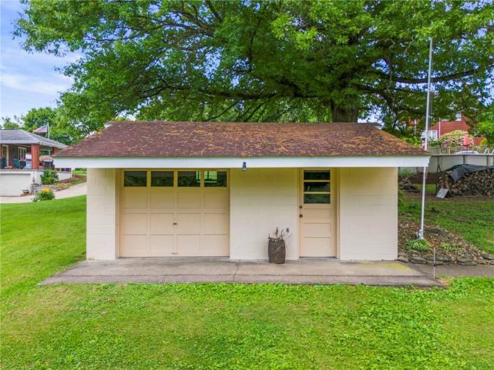 Convenient Garage / Shed in Backyard provides additional Storage Space for Lawn Care Equipment, Motorcycles / Dirt Bikes, Tools, Quads or that Special Vehicle that comes out on Beautiful Sunny Days!