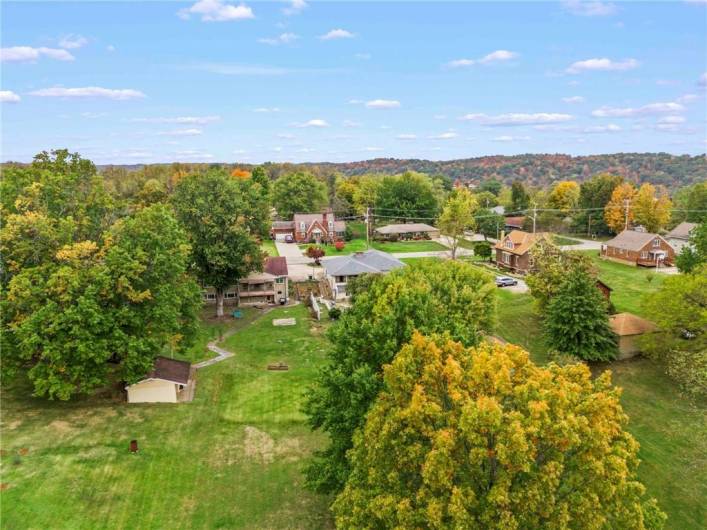 Aerial View of the AMAZING Level Backyard!!!