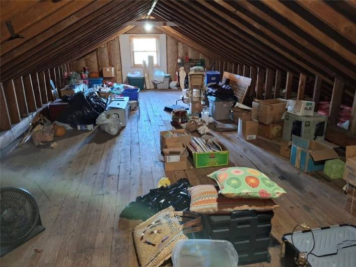 51 x 12 attic storage for ALL kinds of stuff!